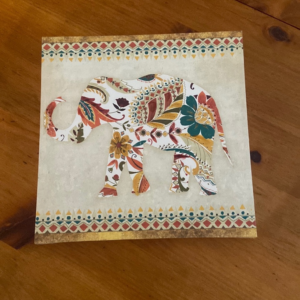 12” x 12” Elephant Picture